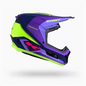   Kenny Performance Graphic Racing Purple cross/enduro bukósisak – Lila/fluo sárga – XS