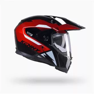   Kenny Adventure Extreme Graphic Red dual bukósisak – Fekete/piros/fehér – XXL
