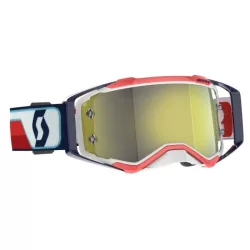   Scott  Prospec red-white cross szemüveg - yellow chrome tükrös lencsével 