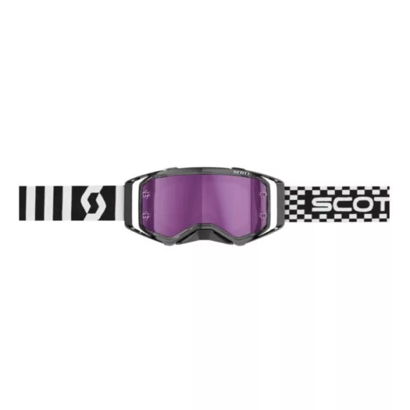 Scott  Prospec black-white cross szemüveg - purple chrome tükrös lencsével 