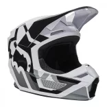 Fox V1 LUX MIPS MVRS ECE  bukósisak, fekete-fehér 2XL=63-64 cm