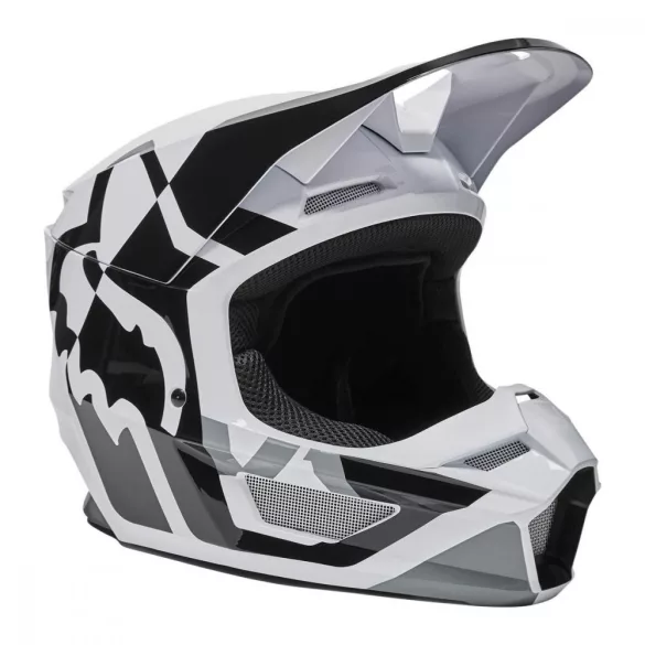 Fox V1 LUX MIPS MVRS ECE  bukósisak, fekete-fehér 2XL=63-64 cm