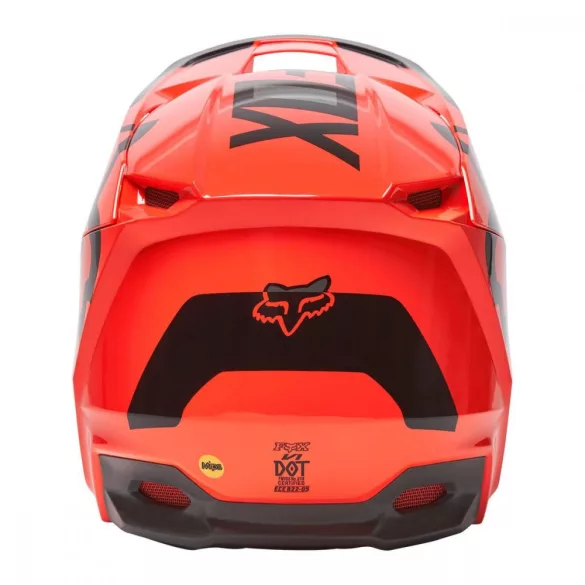 Fox V1 LUX MIPS MVRS ECE  bukósisak, FLO ORANGE 2XL