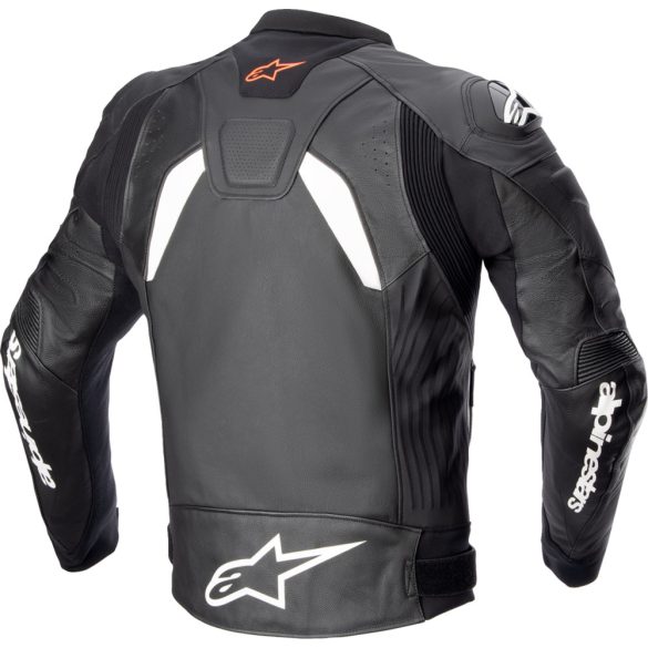 ALPINESTARS GP PLUS R V4 BLACK-WHITE BŐRKABÁT 