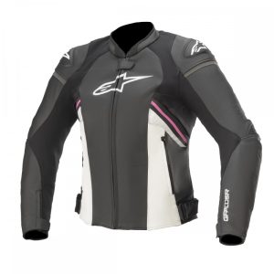 Alpinestars Stella  GP Plus R v3 női motorosbőrkabát, FEKETE-FUKSZIA 