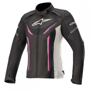 Alpinestars  Stella T-Jaws v3 Waterproof női motoroskabát, FEKETE-FEHÉR-FUKSZIA