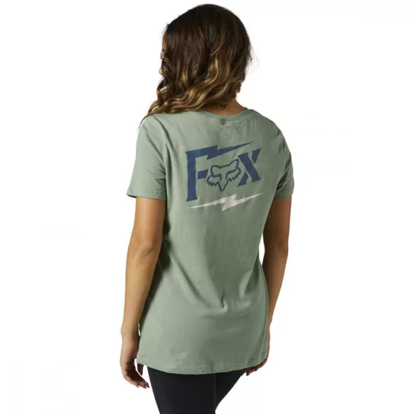 Fox Pushin Dirt polo, sage