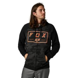 Fox  Badger Camo  Ffi kapucnis zip pulóver , black camo