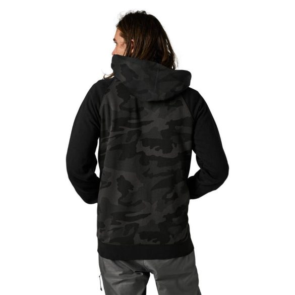 Fox  Badger Camo  Ffi kapucnis zip pulóver , black camo