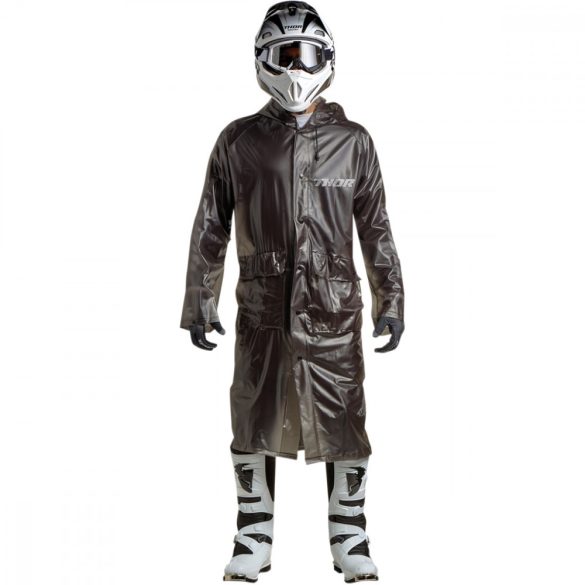 THOR EXCEL TRENCH S8 ESŐ KABÁT BLACK ONE SIZE