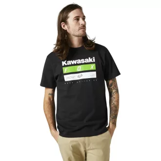 Kawasaki Fox poló fekete/zöld