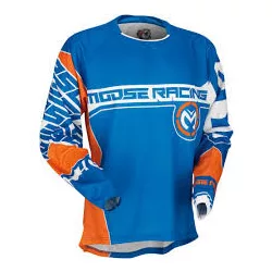 Moose Racing Qualifier kék-fehér-narancs mez L méret