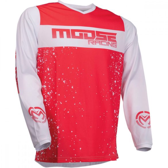 Moose Racing  Qualifier crossmez, piros-fehér L méret