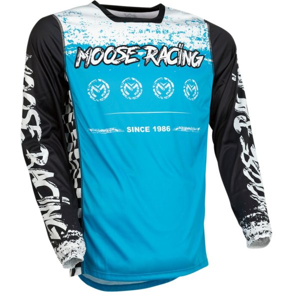 MOOSE RACING CROSS MEZ  KÉK-FEKETE L méret