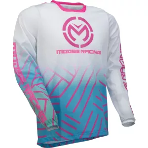 MOOSE RACING SAHARA MEZ PINK/BLUE/WHITE
