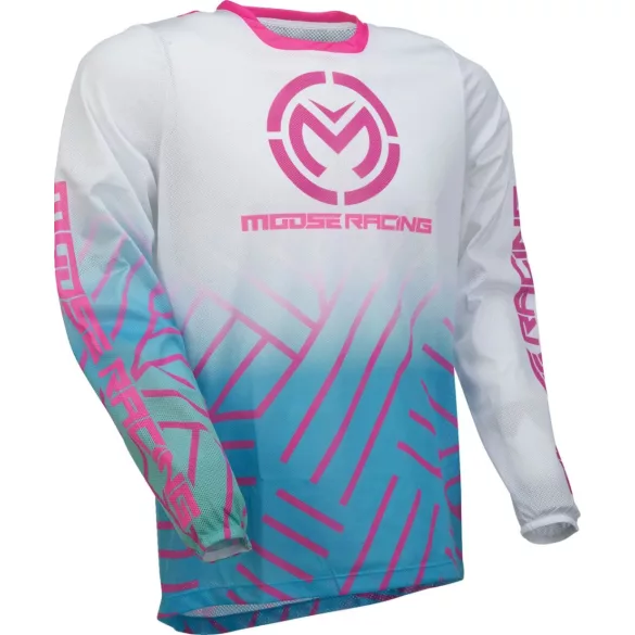 MOOSE RACING SAHARA MEZ PINK/BLUE/WHITE