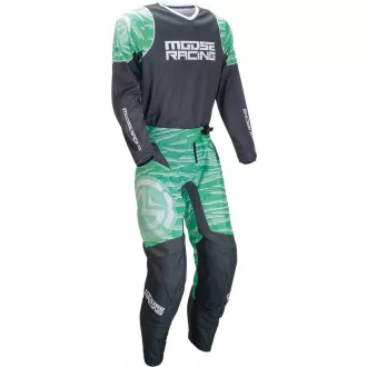 Moose Racing qualifier fekete/zöld ruhaszett