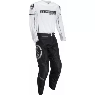 Moose Racing qualifier fehér/fekete ruhaszett