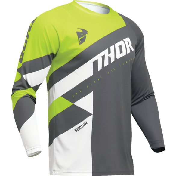 Thor sector checker grey-white-fluo crossmez