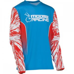 moose racing agroid gyerek mez piros-kék