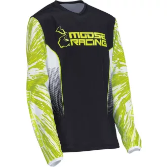 Moose Racing agroid gyerek mez fluo - fekete