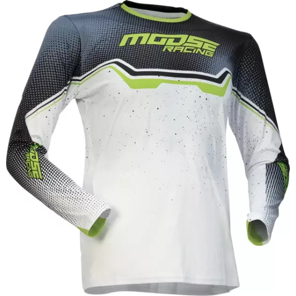 Moose Racing Qualifier® Gyerek Motoros Mez – Fekete/Zöld/Fehér