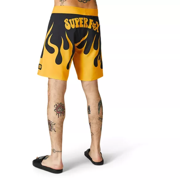 FOX Supr Trik  Boardshort fekete-sárga