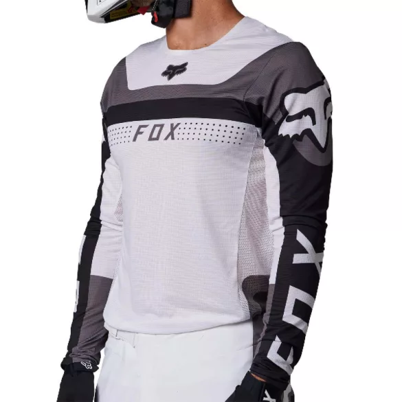 FOX Motocross Mez Flexair Efekt fehér-fekete