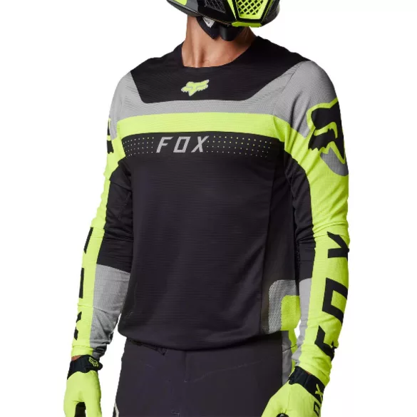 FOX Motocross Mez Flexair Efekt fekete-fluosárga