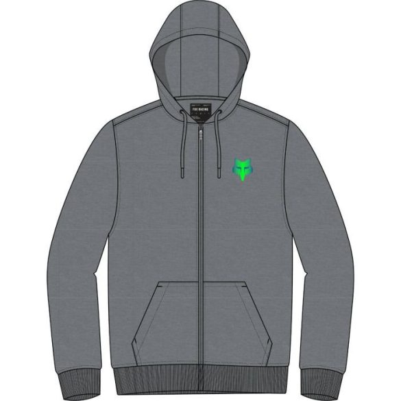 FOX DKAY KAPUCNIS ZIPPZÁRAS PULÓVER SZÜRKE 