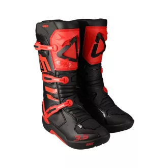 Leatt 3.5 csizma, fekete/piros