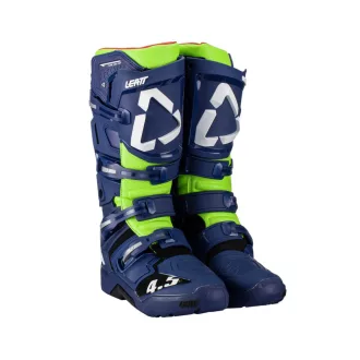 Leatt gpx 4.5. offroad csizma, kék - fluo sárga