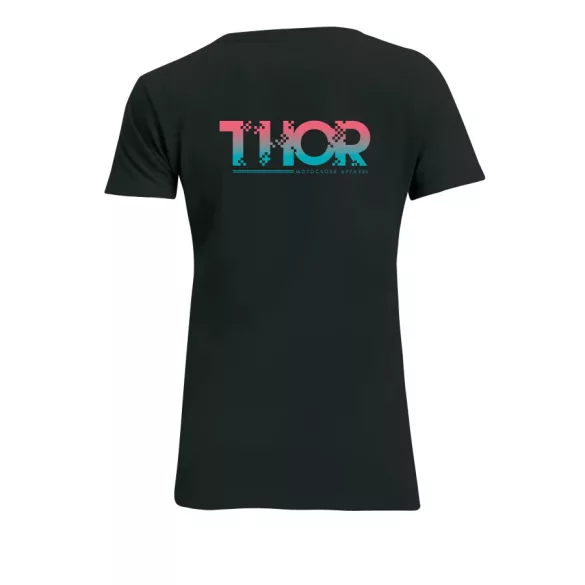 THOR 8 BIT NŐI POLÓ FEKETE L MÉRET