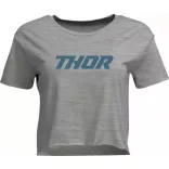 Thor női rövid poló szürke 