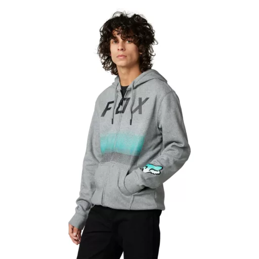 Fox fgmnt zip pulóver,szürke, 2XL