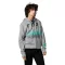 Fox fgmnt zip pulóver,szürke, l