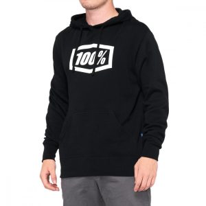 100% CORPO PULLOVER HOODY BLACK XL