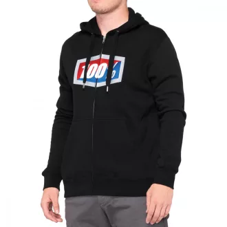100% official full - zip hoody fekete 2XL