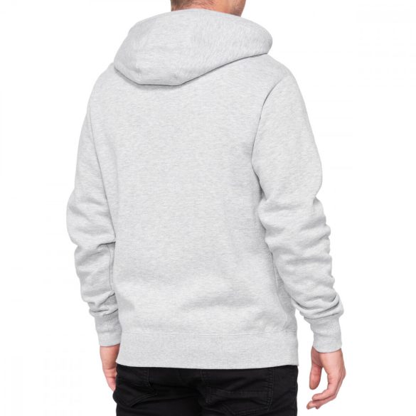 100% HOODY ZIP SYN GRY/HTR S