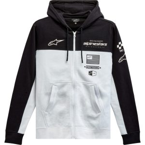 Alpinestars H-Block kapucnis pulóver, fekete-fehér