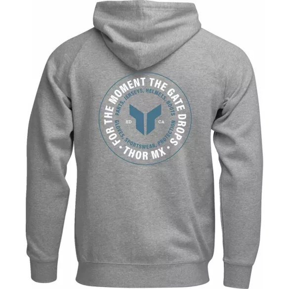 Thor Badge Zip-Up  pulóver szürke
