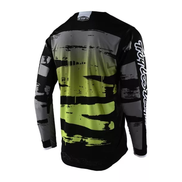 Troy lee designs GP Brushed team cross mez, fekete-szürke-fluozöld, 2XL