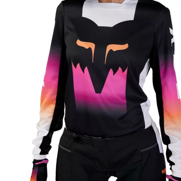 FOX Motocross női mez 180 Flora fekete-pink L