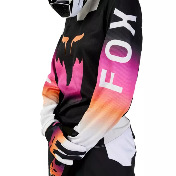 FOX Motocross női mez 180 Flora fekete-pink L