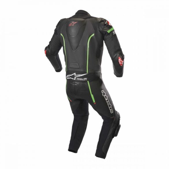 Alpinestars bőrruha LEDER 1-TEILER GP PRO V2 TECH AIR BAG fekete-zöld-piros