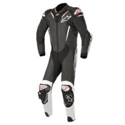 Alpinestars bőrruha 1-TEILER ATEM V3 fekete-fehér