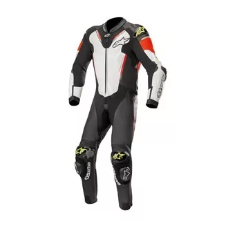   Alpinestars bőrruha 1 - teiler atem V3 fekete/fehér - piros - fluo
