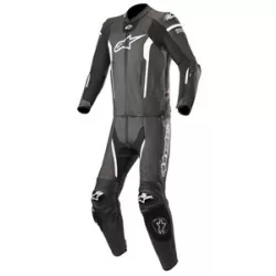   Alpinestars bőrruha 2-TEILER MISSILE TECH-AIR COMPATIBLE fekete-fehér