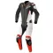 Alpinestars bőrruha 2 - teiler atem V3 fekete/fehér - piros