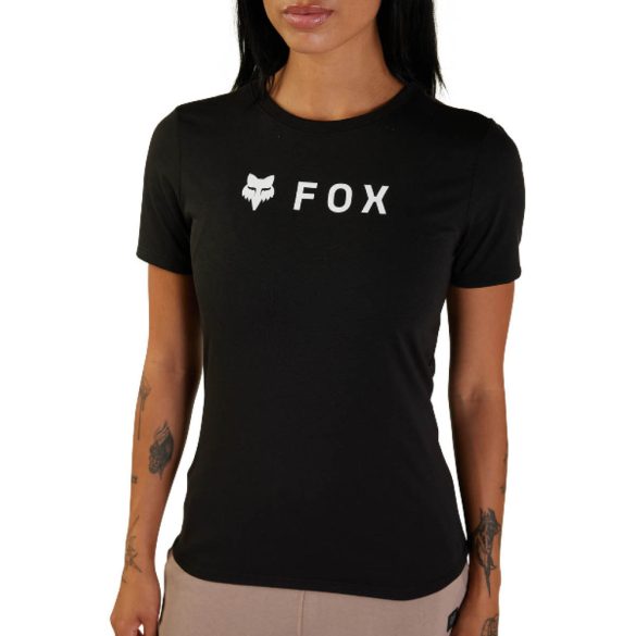 Fox női poló Absolute Tech  fekete-fehér